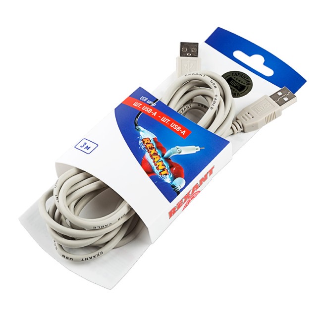 Шнур  шт. USB-А - шт. USB-A  3M  REXANT
