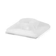 Монтажная база двойная самоклеящаяся 19x19, белая для хомутов шириной до 3,6мм Монтажная база двойная самоклеящаяся 19x19, белая для хомутов шириной до 3,6мм