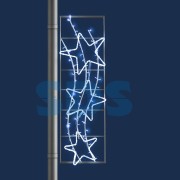 Декоративная консоль Звездопад 200 см бело-синяя Декоративная консоль Звездопад 200 см бело-синяя