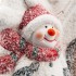 Керамическая фигурка Домик со снеговиком 26,2х9,5х23,3 см