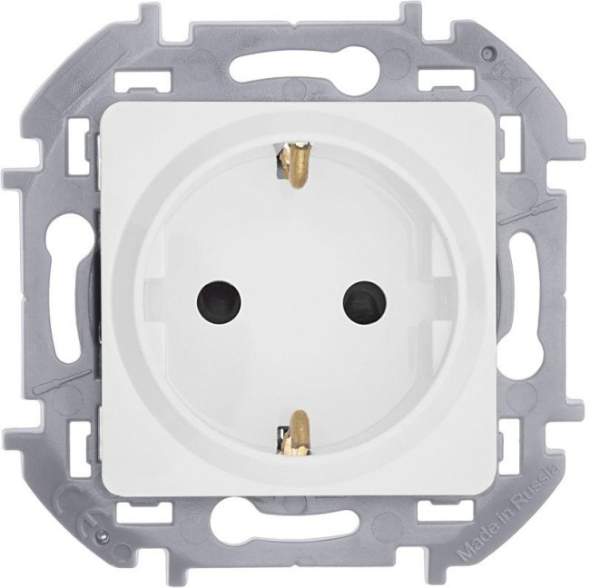 Розетка 1-м СП Inspiria 16А IP20 250В 2P+E защ. шторки немецк. стандарт механизм бел. IEK 673730 Розетка 1-м СП Inspiria 16А IP20 250В 2P+E защ. шторки немецк. стандарт механизм бел. IEK 673730