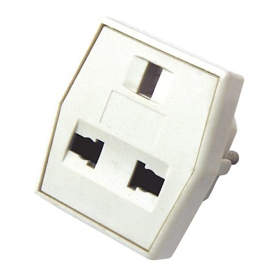 Адаптер сетевой (переходник) с универсальной на Евро вилку F/C2 «Квадрат» 10А б/з белый REXANT Адаптер сетевой (переходник) с универсальной на Евро вилку F/C2 «Квадрат» 10А б/з белый REXANT