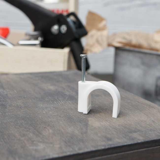 Крепеж кабеля круглый 20 мм, белый (упак. 50 шт) REXANT Крепеж кабеля круглый 20 мм, белый (упак. 50 шт) REXANT