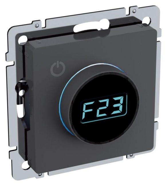 Термостат электронный с индик. BRITE СП IP20 ТС10-1-БрГ механизм графит IEK BR-RT11-K53