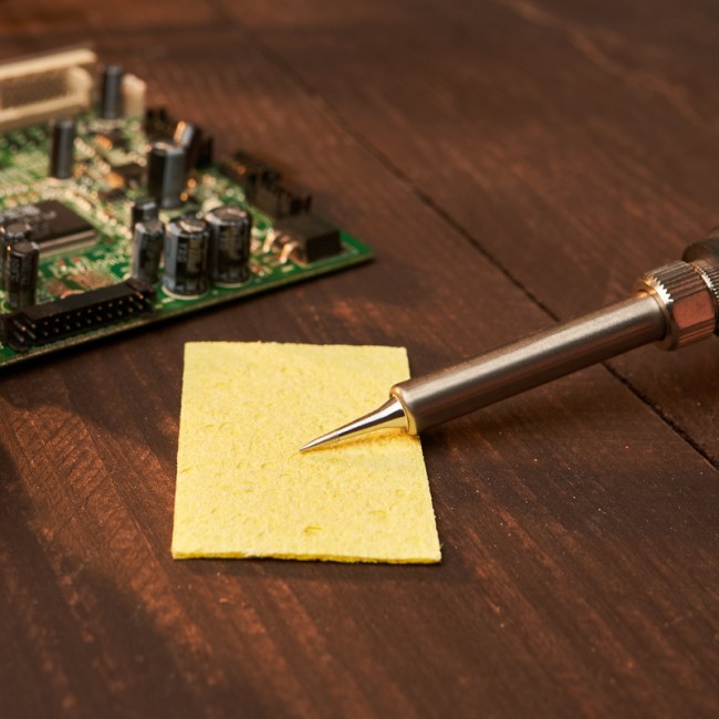 Губка для очистки паяльного жала 56x36 мм REXANT Губка для очистки паяльного жала 56x36 мм REXANT