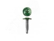 Саморез металл/металл 4.2х16 пресс-шайба острый RAL6020