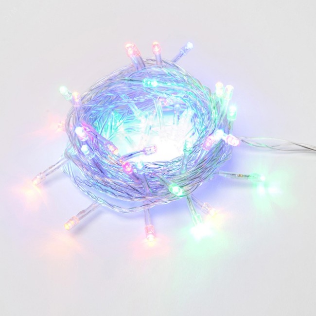 ULD-S0500-050/DTA MULTI IP20 Гирлянда светодиодная с контроллером, 5м. 50 светодиодов. Разноцветный свет. Провод прозрачный. ТМ Uniel ULD-S0500-050/DTA MULTI IP20 Гирлянда светодиодная с контроллером, 5м. 50 светодиодов. Разноцветный свет. Провод прозрачный. ТМ Uniel