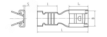 Разъем плоский неизолир. РП-М 2,5-(6,3) (КВТ) Разъем плоский неизолир. РП-М 2,5-(6,3) (КВТ)