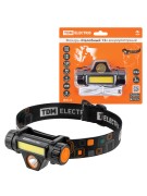 Фонарь «Налобный 13» аккум., 5 Вт CREE+3 Вт COB, Li-Ion 3,7 В 18650 1,2 А*ч, 120 лм, USB, TDM Фонарь «Налобный 13» аккум., 5 Вт CREE+3 Вт COB, Li-Ion 3,7 В 18650 1,2 А*ч, 120 лм, USB, TDM