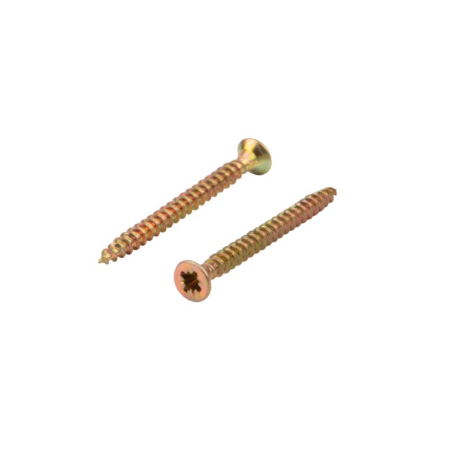 Саморез универсальный KRANZ 3х35, желтый цинк, короб (200 шт./уп.)