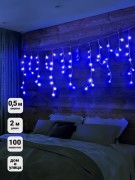 Гирлянда "Бахрома" OIC100LSE-B-T-I4 100LED 2м син. SHlights 4610003324940 Гирлянда "Бахрома" OIC100LSE-B-T-I4 100LED 2м син. SHlights 4610003324940