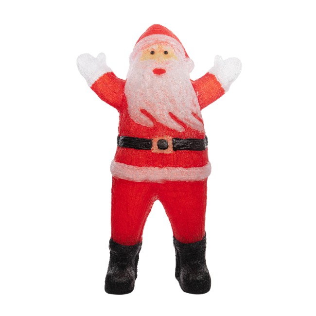 Акриловая светодиодная фигура Приветствующий Санта Клаус 76х47х120 см, IP65, понижающий трансформатор в комплекте NEON-NIGHT Акриловая светодиодная фигура Приветствующий Санта Клаус 76х47х120 см, IP65, понижающий трансформатор в комплекте NEON-NIGHT