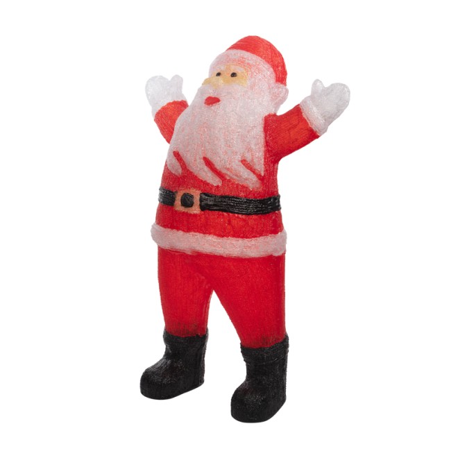 Акриловая светодиодная фигура Приветствующий Санта Клаус 76х47х120 см, IP65, понижающий трансформатор в комплекте NEON-NIGHT Акриловая светодиодная фигура Приветствующий Санта Клаус 76х47х120 см, IP65, понижающий трансформатор в комплекте NEON-NIGHT