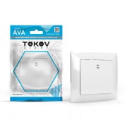 Переключатель проходной 1-кл. СП AVA 10А IP20 в сборе бел. TOKOV LIGHTTKL-AV-P1F-C01 Переключатель проходной 1-кл. СП AVA 10А IP20 в сборе бел. TOKOV LIGHTTKL-AV-P1F-C01