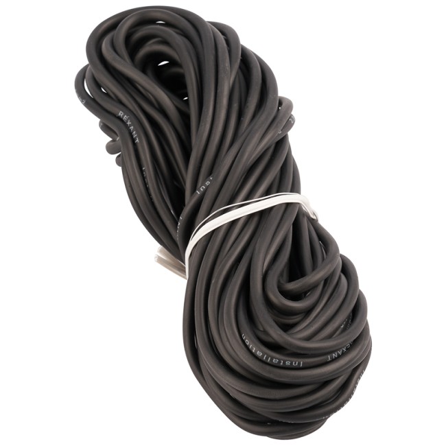 Провод автомобильный ПГВА/ПВАМ REXANT 1х2,50 мм черный, мини-бухта 10 метров