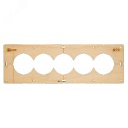 Шаблон для подрозетников c 5 отв. диам. 72 мм EKF Expert