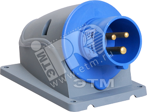 Вилка стационарная ССИ-513 16А 2Р+РЕ 220В IP44 Вилка стационарная ССИ-513 16А 2Р+РЕ 220В IP44