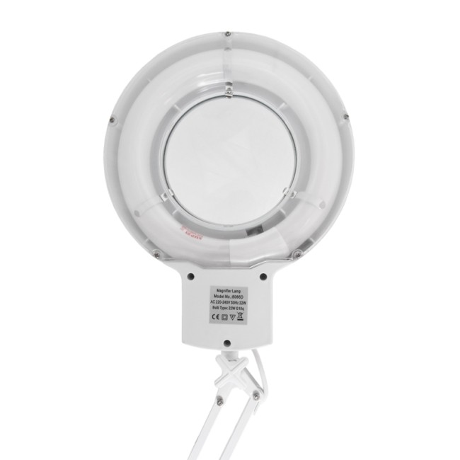 Лупа на струбцине круглая 8D с подсветкой, ø127мм, белая REXANT Лупа на струбцине круглая 8D с подсветкой, ø127мм, белая REXANT