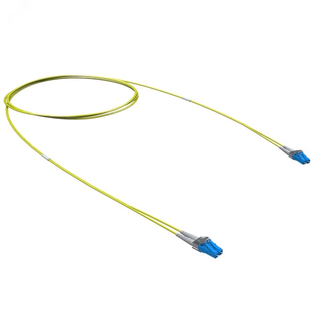 Оптический коммутационный шнур Duplex LC/UPC-LC/UPC 9/125 (OS2) 2 м