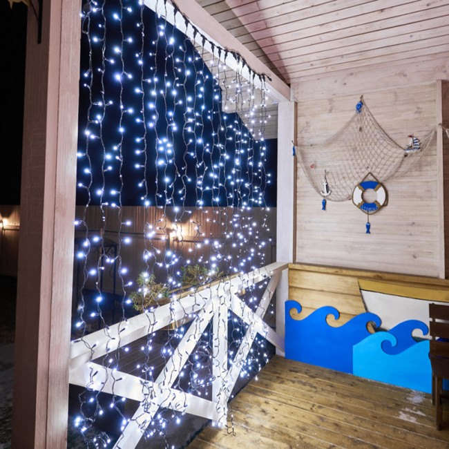 Гирлянда Светодиодный Дождь 2х3м, постоянное свечение, черный провод КАУЧУК, 230 В, диоды БЕЛЫЕ (шнур питания в комплекте) Гирлянда Светодиодный Дождь 2х3м, постоянное свечение, черный провод КАУЧУК, 230 В, диоды БЕЛЫЕ (шнур питания в комплекте)