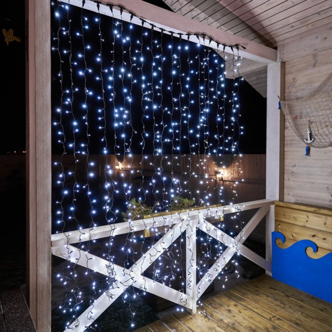 Гирлянда Светодиодный Дождь 2х3м, постоянное свечение, черный провод КАУЧУК, 230 В, диоды БЕЛЫЕ (шнур питания в комплекте) Гирлянда Светодиодный Дождь 2х3м, постоянное свечение, черный провод КАУЧУК, 230 В, диоды БЕЛЫЕ (шнур питания в комплекте)