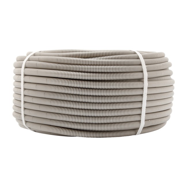 Труба гофрированная из ПВХ, с зондом, Ø16мм (бухта 50 м/уп) REXANT Труба гофрированная из ПВХ, с зондом, Ø16мм (бухта 50 м/уп) REXANT