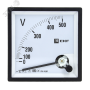 Вольтметр VM-A961 аналоговый на панель 96х96 (квадратный вырез) 300В прямое подключение PROxima Вольтметр VM-A961 аналоговый на панель 96х96 (квадратный вырез) 300В прямое подключение PROxima