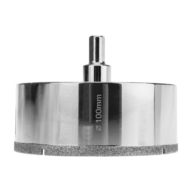 Коронка алмазная 100мм по керамограниту с центровочным сверлом KRANZ Коронка алмазная 100мм по керамограниту с центровочным сверлом KRANZ