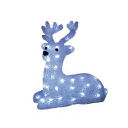 ULD-M3133-050/STA WHITE IP20 LYING FAWN Фигура светодиодная «Лежащий оленёнок», 50 светодиодов, 31*15*33 см, цвет-свечения- белый, IP20