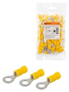 Наконечник кольцевой изолированный НКИ с легким вводом проводника 6,0-6 (100 шт.) TDM Наконечник кольцевой изолированный НКИ с легким вводом проводника 6,0-6 (100 шт.) TDM