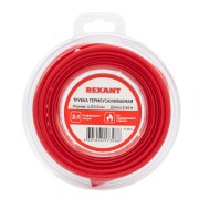 Трубка термоусаживаемая ТУТ нг 4,0/2,0мм, красная, ролик 2,44м REXANT Трубка термоусаживаемая ТУТ нг 4,0/2,0мм, красная, ролик 2,44м REXANT