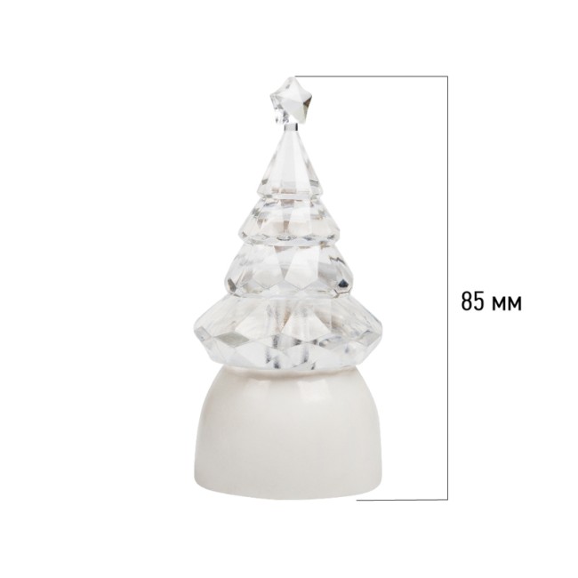 Фигура светодиодная на подставке Ёлочка Кристалл, RGB Фигура светодиодная на подставке Ёлочка Кристалл, RGB