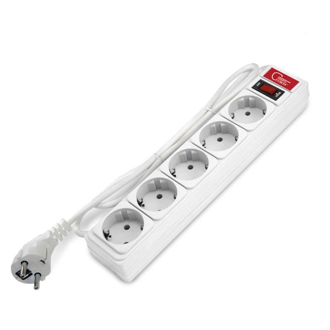 Удлинитель с сетевым фильтром 5х1.5м 10А IP21 ПВС 3х0.75 бел. Союз 1324 Удлинитель с сетевым фильтром 5х1.5м 10А IP21 ПВС 3х0.75 бел. Союз 1324