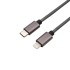 Кабель REXANT Type-C-Lightning PD, 1 м, графит, нейлон