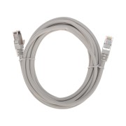 Патч-корд S/FTP CAT 6A (10G), RJ45-RJ45, 28AWG, LSZH, серый, 3м REXANT