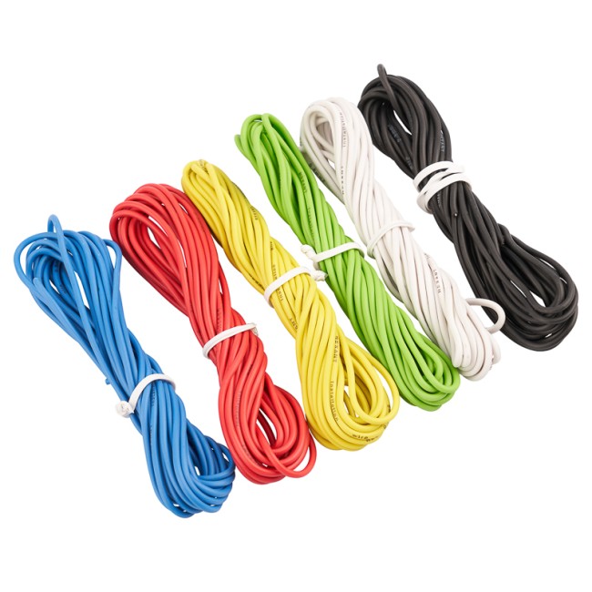 Набор автопровода REXANT «Радуга» 1х0,50 мм, 6 цветов (белый, желтый, зеленый, красный, синий, черный) по 3 метра