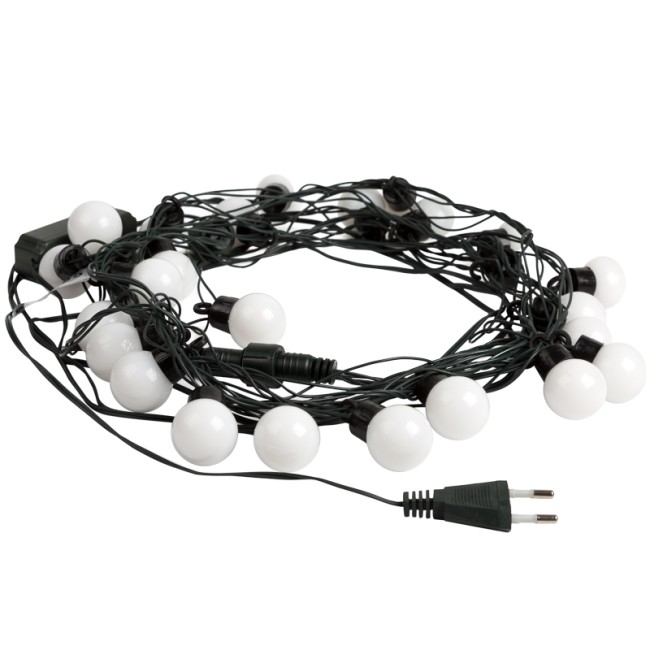 Гирлянда Шарики Ø30мм, 5м, темно-зеленый ПВХ, 25 диодов, цвет RGB Гирлянда Шарики Ø30мм, 5м, темно-зеленый ПВХ, 25 диодов, цвет RGB