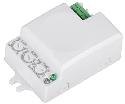 Датчик движения МВ встраиваемый 500w 360 градусов 8м IP20 белый