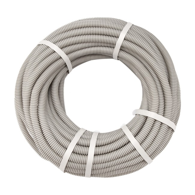 Труба гофрированная из ПВХ, с зондом, Ø25мм (бухта 10 м/уп) REXANT Труба гофрированная из ПВХ, с зондом, Ø25мм (бухта 10 м/уп) REXANT