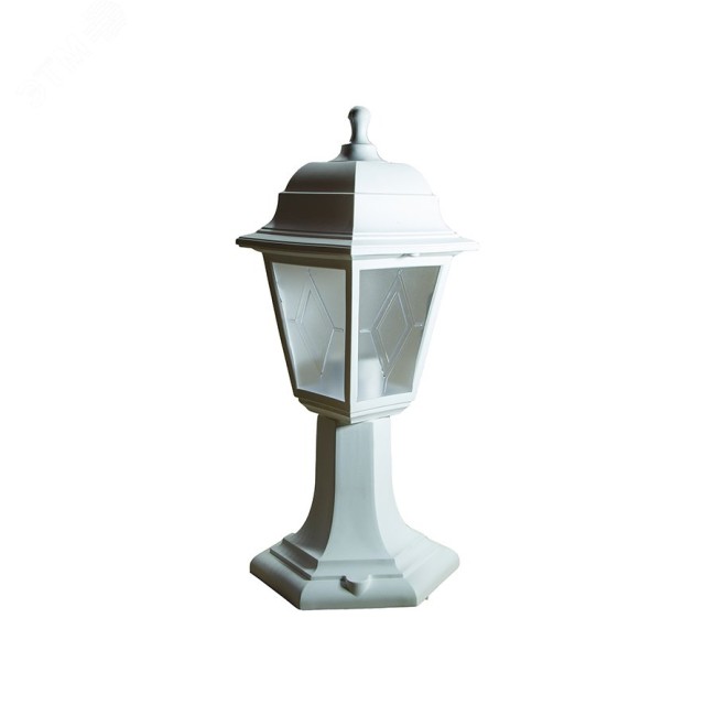 Светильник уличный под лампу Е27 UUL-A01F 60W/E27 IP44 WHITE Архитектурный на столб Корпус белый TM Uniel