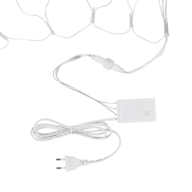 Гирлянда Сеть 2х1,5м, свечение с динамикой, прозрачный ПВХ, 288 LED, 230 В, цвет: Синий (шнур питания в комплекте)