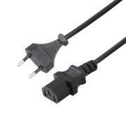 Шнур сетевой, вилка - евроразъем С13, кабель 2x0,75 мм², длина 1,8 метра (PE пакет) REXANT Шнур сетевой, вилка - евроразъем С13, кабель 2x0,75 мм², длина 1,8 метра (PE пакет) REXANT