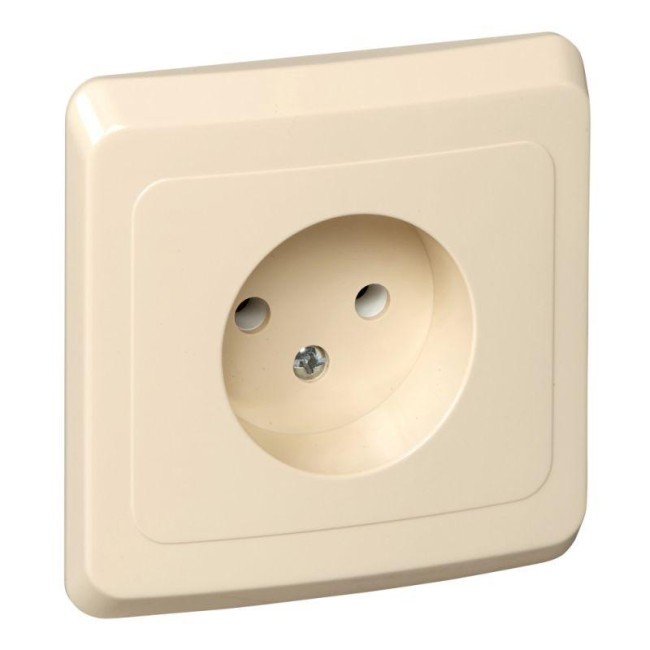 Розетка 1-м СП Этюд 16А IP20 250В без заземл. без защ. шторок крем. SE PC16-001K Розетка 1-м СП Этюд 16А IP20 250В без заземл. без защ. шторок крем. SE PC16-001K