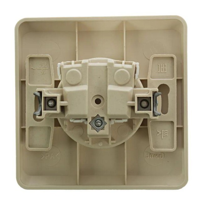 Розетка 1-м СП Этюд 16А IP20 250В без заземл. без защ. шторок крем. SE PC16-001K Розетка 1-м СП Этюд 16А IP20 250В без заземл. без защ. шторок крем. SE PC16-001K