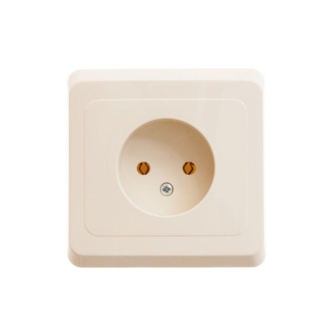 Розетка 1-м СП Этюд 16А IP20 250В без заземл. без защ. шторок крем. SE PC16-001K Розетка 1-м СП Этюд 16А IP20 250В без заземл. без защ. шторок крем. SE PC16-001K