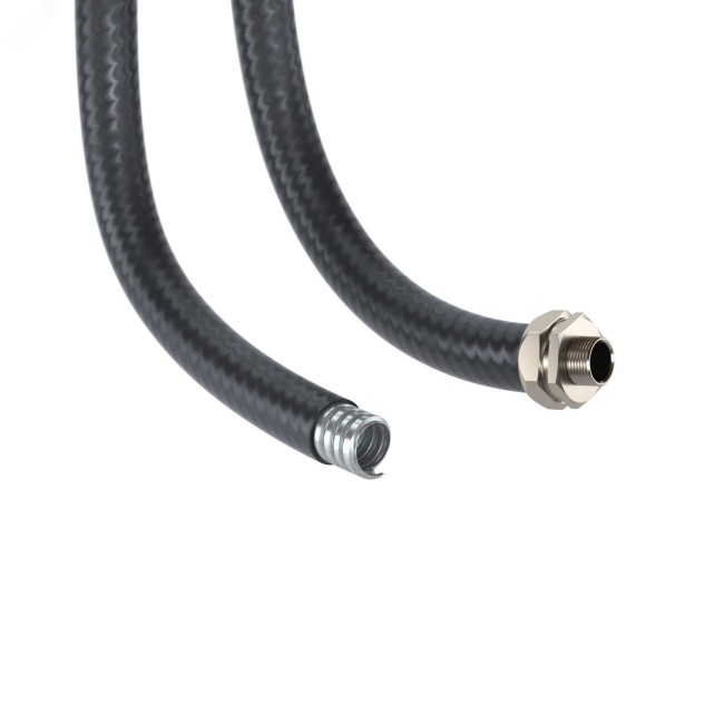 Металлорукав DN 35мм в в полиуретановой оболочке, Dвн 35,0 мм, Dнар 43,0мм, 25 м, цвет черный Металлорукав DN 35мм в в полиуретановой оболочке, Dвн 35,0 мм, Dнар 43,0мм, 25 м, цвет черный