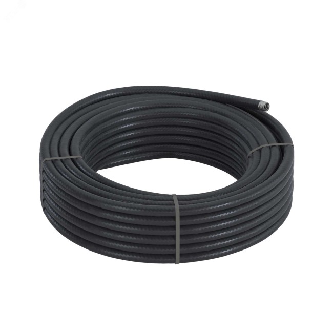 Металлорукав DN 35мм в в полиуретановой оболочке, Dвн 35,0 мм, Dнар 43,0мм, 25 м, цвет черный Металлорукав DN 35мм в в полиуретановой оболочке, Dвн 35,0 мм, Dнар 43,0мм, 25 м, цвет черный