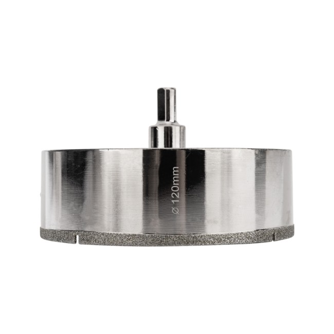 Коронка алмазная 120мм по керамограниту с центровочным сверлом KRANZ Коронка алмазная 120мм по керамограниту с центровочным сверлом KRANZ