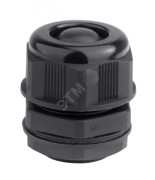 Кабельный ввод IP68 M40 с мембраной черный для    кабеля d.22-32mm