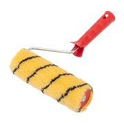 Валик полиакрил желтый с черной полосой, ворс 11 мм, ширина ролика 180 мм, бюгель 6 мм, Ø 42 мм REXANT Валик полиакрил желтый с черной полосой, ворс 11 мм, ширина ролика 180 мм, бюгель 6 мм, Ø 42 мм REXANT